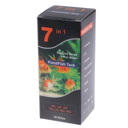 7in 1 aquário teste kit, água doce e água salgada lagoa, tiras de teste para aquário, água salgada fresca, 1pc - Image 3