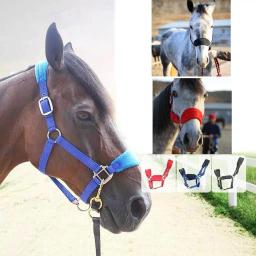 Confortável pônei cob cavalo halter brida ajustável headstall cabeça colar estável - Image 1