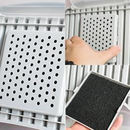 3 pçs filtros de carvão ativado caixas de areia de gato filtro de carvão de gato panelas de areia filtros para caixas de areia de gato e panelas - Image 5