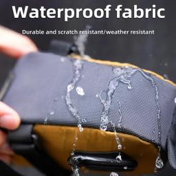 Ulac touring bicicleta selim saco à prova dwaterproof água náilon sela de corrida estrada armazenamento pannier colorido mtb sela bolsa traseira - Image 3