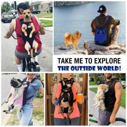 Respirável Pet Transportadora Mochila, Outdoor Peito Bag, Portátil, Transporte, Suprimentos para Viagens, Gato e Cão - Image 6