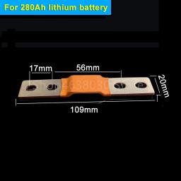Lifepo4 bateria flexível Busbar cobre conector, furo a furo, 280Ah, 320Ah, 280Ah, 74mm, espessura de 2mm, 1, 2, 4, 8pcs - Image 4