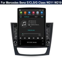Rádio de carro estilo vertical Android 13, tela Tesla, navegação GPS, leitor multimídia para Mercedes Benz ECLSG classe W211 W219 - Image 5