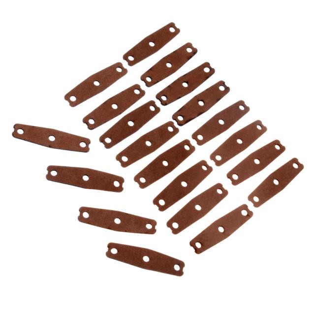 Bolsas de Couro de Microfibra para Caça e Tiro com Catapultas - Substituição para Arcos e Setas, Espessura de 1,5 mm, Cor Marrom, Pacote com 20 Peças