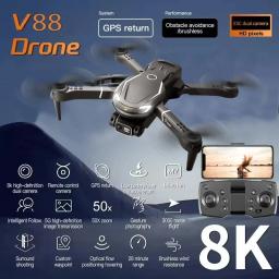 Para xiaomi drone 8k 5g gps profissional hd fotografia aérea aeronaves de controle remoto hd câmera dupla quadcopter crianças presentes - Image 6