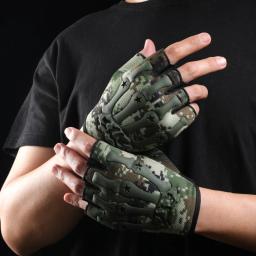 Luvas táticas de meio dedo para homens, leve Grip Enhancement, equipamento respirável, equipamento de ciclismo ao ar livre, best-seller - Image 5