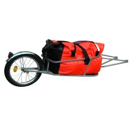 Única Roda Bicicleta Cargo Trailer, Bagagem Barrow Carrier, Touring Bike, Camping, Solo Tiro, 16" - Image 2