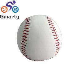 Soft Leather Cork Center Softball, Padrão Branco, Bola Exercício Prática, Base de Treinamento Bolas, Team Games, 9" - Image 4