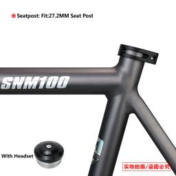 Novas cores tsunami snm 100 conjunto de quadros de bicicleta de engrenagem fixa 700c quadro de liga de alumínio pista de corrida fixie conjunto de quadro de bicicleta com garfo - Image 4