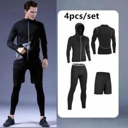 Terno esportivo de compressão para homens Fitness Sportswear, calças justas de basquete, jogging, roupas íntimas de treinamento, conjuntos de corrida, roupas de ioga - Image 5