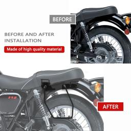 Para w230 meguro s1 2025 suporte da motocicleta sela saco tronco suporte lateral tronco saco titular novos acessórios - Image 5