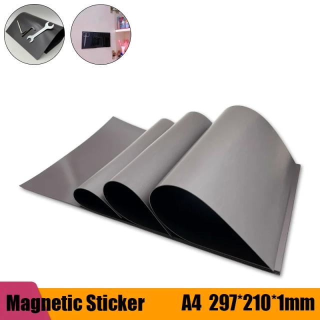 Imãs Magnéticos Macios A4 para Artesanato em Papel - Ideal para Fotos e Projetos Criativos - Espessuras de 0.5mm, 1.0mm e 1.5mm