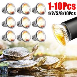 Lâmpada para Répteis UVA e UVB, Basking para Tartarugas, Luz UV, Luz de aquecimento, Espectro completo, Lâmpada solar para anfíbios, 25 W, 50 W, 75W, 1-10Pcs - Image 1