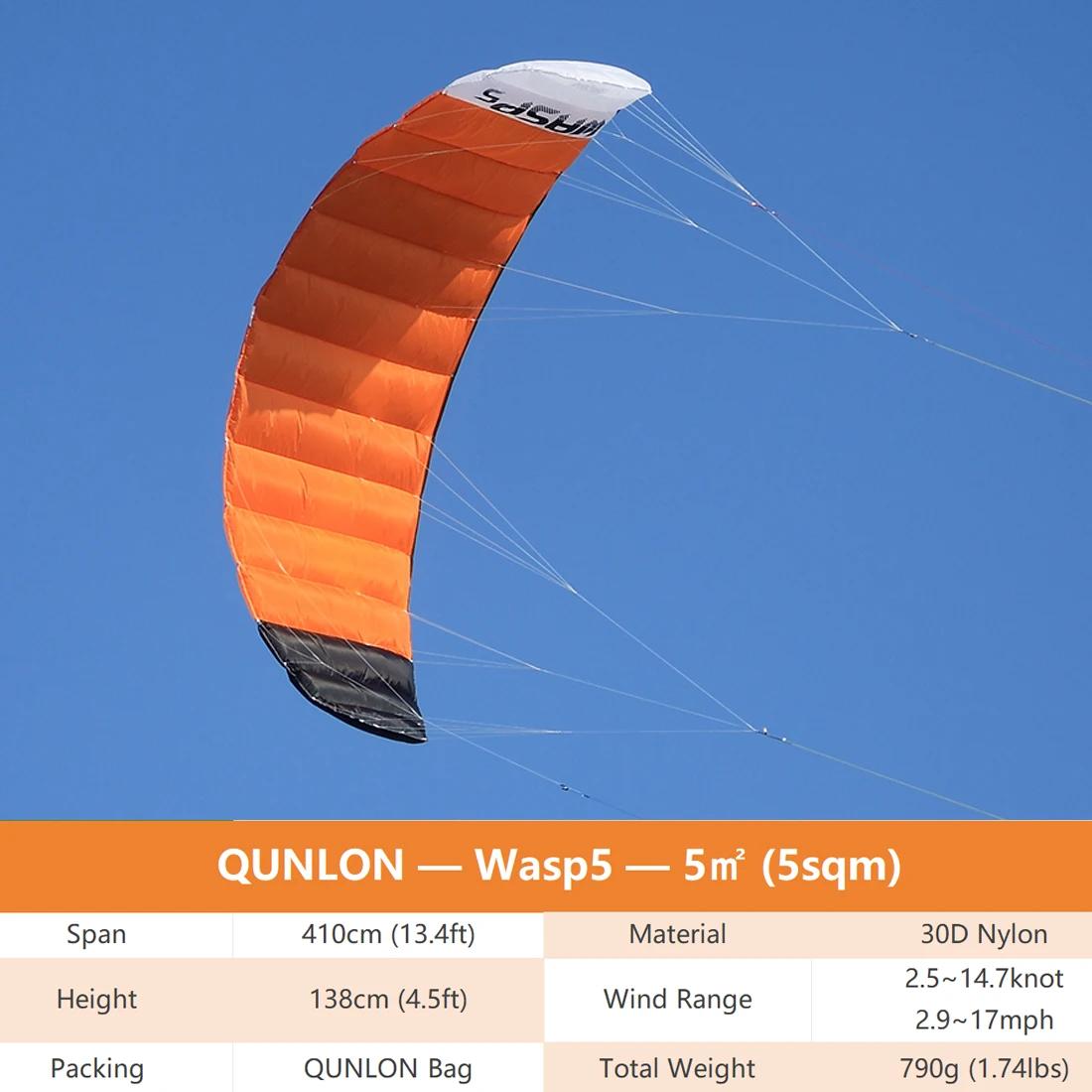 Kite de tração profissional com barra, equipamento de kitesurf, 4 linhas elétricas, 9km, 3,6 m-4,5 m, para ajuste, salto - Image 1