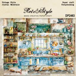 Pacote de cartões Panalisa Craft, Scrapbooking estilo vintage, papel modelado, peso leve, Scrapbooking extravagante, Tamanho A5, 8 folhas - Image 1