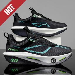 Tênis de Corrida com Placa de Carbono, Especializado para Maratona, Respirável e Leve, Confortável para Mulheres, Sneakers Antiderrapantes - Image 1