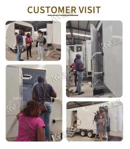 Banheiro público móvel automático, banheiro portátil com chuveiro, acampamento ao ar livre, auto limpeza automática, reboque banheiro de luxo, 4 estação - Image 4