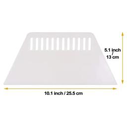 Raspador De Plástico Trapezoidal, Putty Board Rasping Tool, Raspador Fino, Decoração Do Painel De Parede, Ferramentas De Construção, Ferramentas Manuais, 3Pcs - Image 2
