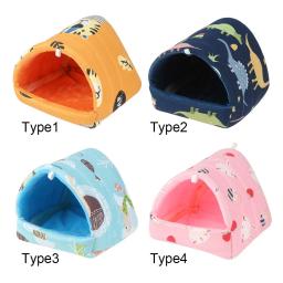Confortável cama de animal pequeno, Casa do hamster, Ninho macio de cobaia, Esteira quente, Mini gaiola para coelho, Esteira de esquilo - Image 5