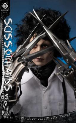 Conjunto Completo De Personagens De Filmes Clássicos, Mãos De Tesoura, Edward, Johnny Depp, Action Figure Model, Brinquedos Pré-Venda, PT-sp52, 1:6, 12" - Image 4