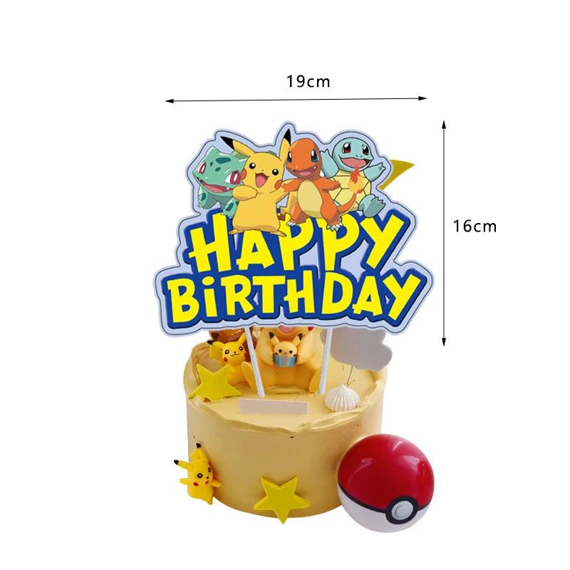 Pokemon Pikachu Theme Birthday Balloons, Party Decorações Kits, Pratos de Papel, Copos, Guardanapos para Crianças, Suprimentos de Eventos, Baby Shower, Novo - Image 1