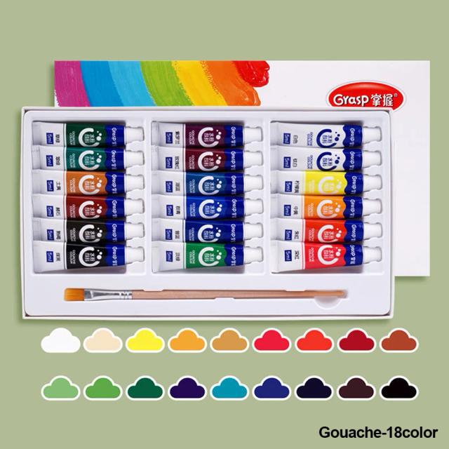 Kit de Pintura Aquarela com 12/24/36 Cores em Tubos de 5ml - Ideal para Estudantes e Iniciantes em Arte