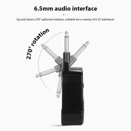 Amplificador recarregável de guitarra BT tipo C, alto-falante portátil plug-in para todas as guitarras elétricas, instrumentos de sopro, giratório de 270 °, 5W - Image 5