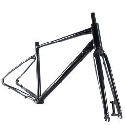 Quadro de bicicleta de cascalho de alumínio 700c, freio a disco hidráulico, suporta pneus 23-38C, quadro de ciclismo off-road preto/azul/branco - Image 1