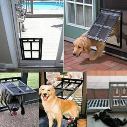 Porta de tela bloqueável para animal de estimação interior, porta para janelas, cão e gato, gatinho e cachorro - Image 2