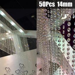 Lustre Pingentes Contas sem String, Gotas, Decoração de Festa de Casamento, Nova Marca, 50PCs, 14mm - Image 5