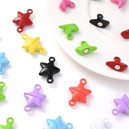 Fechos Magnéticos para Fazer Jóias, Fechos Multicoloridos para Pulseira e Colar Casal, Em Forma De Estrela, 15x22mm, 5 Pares - Image 6