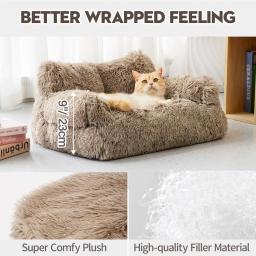 Mewoofun-Sofá-cama lavável para gatos e cães pequenos, cama de dormir cachorro, sofá de gato, camas internas - Image 6