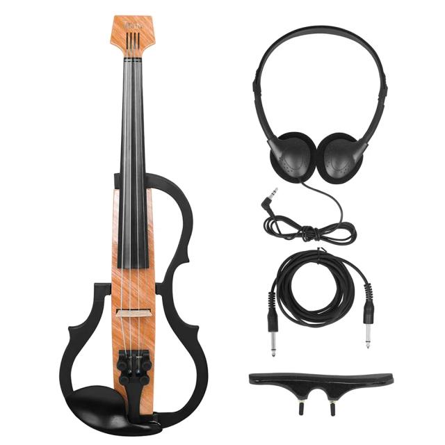 Irin Violino Elétrico de Fibra de Carbono Profissional 4/4 com Acessórios