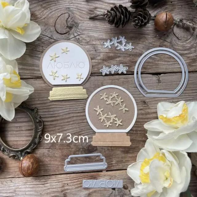 Corte de Metal para Scrapbook: Molde de Faca para Artesanato em Papel com Várias Séries e Estênceis