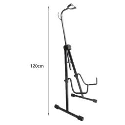 Metal Cello Display Stand com gancho, tripé dobrável, cor preta, resistente facilmente - Image 6