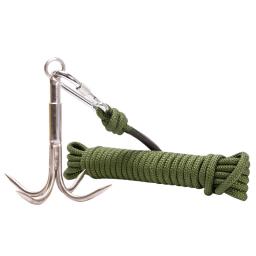 Mosquetão de aço inoxidável para caminhadas, multi-funcional mosquetão para escalada, mosquetão para viagens, pesca camping ao ar livre - Image 4