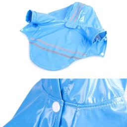 Impermeável reflexivo PU para pet, casaco impermeável para cachorro e gato, roupas com capuz, primavera e verão - Image 5