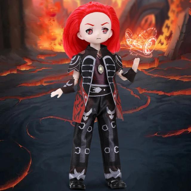 Boneca BJD Príncipe Princesa 30cm Anime Olhos de Desenho Animado Figura Brinquedo para Meninas