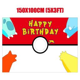 Pokemon Pikachu Theme Birthday Balloons, Party Decorações Kits, Pratos de Papel, Copos, Guardanapos para Crianças, Suprimentos de Eventos, Baby Shower, Novo - Image 5