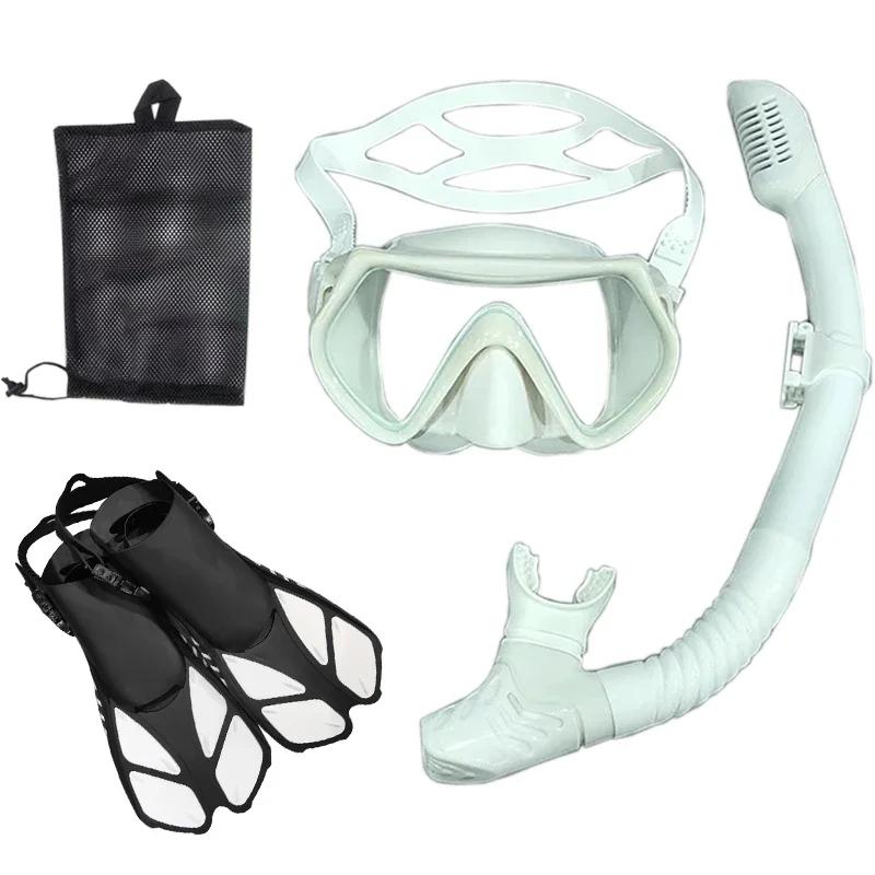 Snorkel Mergulho Máscara e Goggles Set para Adulto, Tubo De Natação, Unisex - Image 4