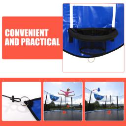 Trampolim basquete suporte criança hoop cremalheiras crianças pvc interior + basquete + aro - Image 5