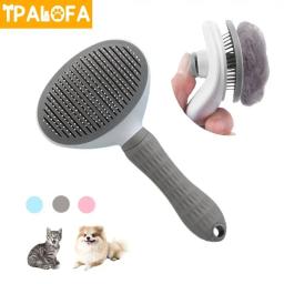 Cão de estimação escova de cabelo gato pente grooming e cuidado gato escova de aço inoxidável pente para cabelos longos cães limpeza animais de estimação cães acessórios itens para animais de estimação - Image 1