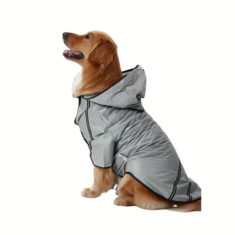 Impermeáveis com capuz adequados para cães de tamanho médio e grande, medir o tamanho antes de fazer um pedido - Image 1