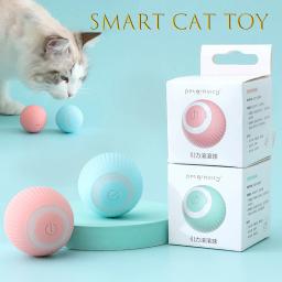 Bola rolante automática inteligente para gatos, brinquedos de gato elétrico interativo para treinamento de gatos, brinquedos de gatinho em movimento, acessórios para animais - Image 1