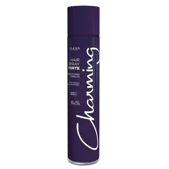 Fixador de Penteado Forte Charming 400ml para Estilo Duradouro e Brilho Intenso
