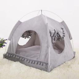 Cama dobrável para cães e gatos, Pet House, Basket Beds, Casa, Almofada, Canil Products, Sweet Princess, Fofos, Gatinho, Casa - Image 1