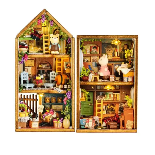 Casas de Bonecas em Miniatura com Móveis: Kits DIY para Meninas e Presentes de Aniversário Incríveis