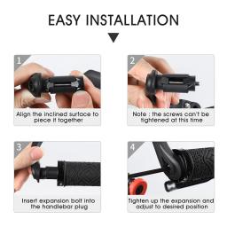 West Biking-Espelho Retrovisor de Bicicleta, Grande Angular, Back Sight Reflector, HD MTB, Road Bike Guiador, Acessórios de Bicicleta, 360 Girar - Image 4