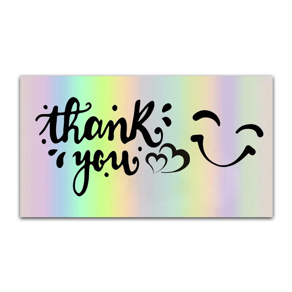 Cartão de visita artesanal com amor, Cartão de agradecimento, Decoração pacote de negócios, Obrigado lindo, Laser Card, 30pcs - Image 1
