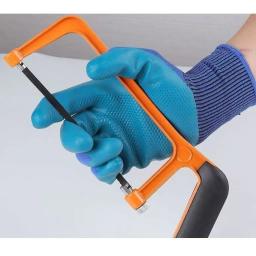 6 pares de luvas de trabalho de segurança revestidas de PU à prova d'água antiderrapante resistente à abrasão luvas industriais ideais para homens e mulheres com etiqueta pendurada - Image 6